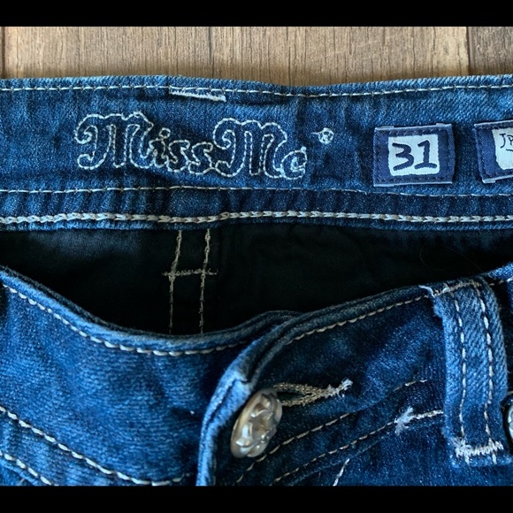 Miss Me Jeans Sz 31 Unhemmed - Picture 5 of 10
